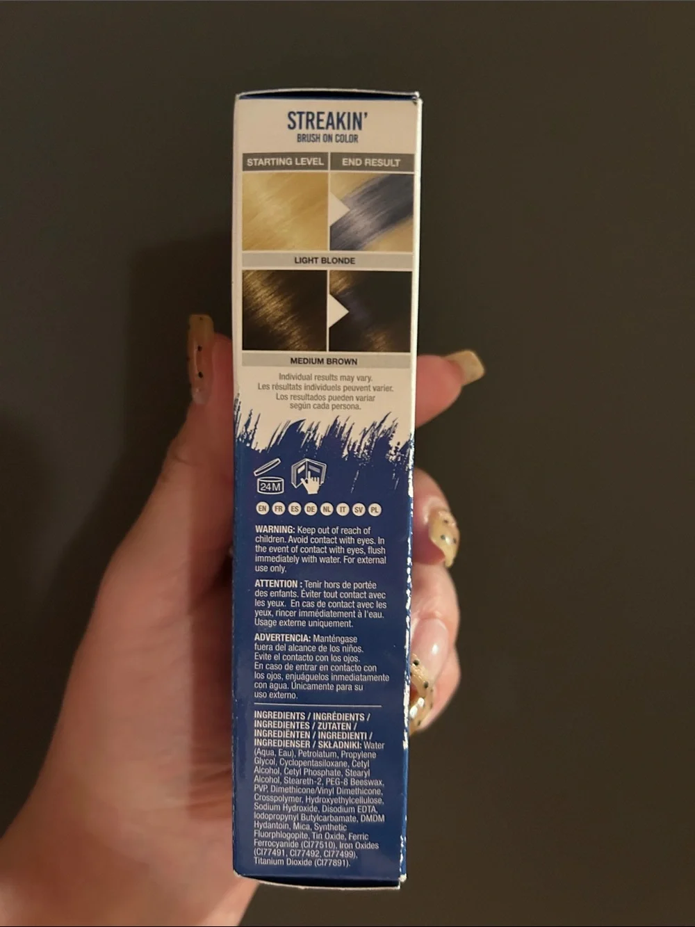 Streakin' Brush-On Hair Color — Blue